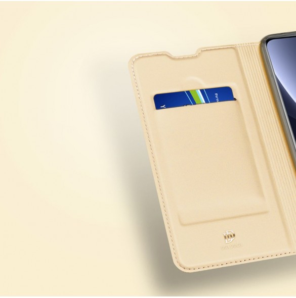 Dux Ducis Skin Pro Hölster Cover Flip Cover för Xiaomi 12 Pro guld