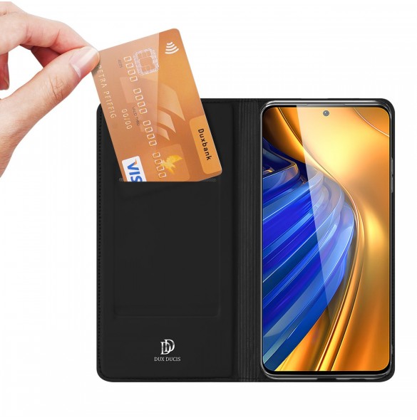 Dux Ducis Skin Pro Hölster Cover Flip Cover för Xiaomi Poco F4 5G svart
