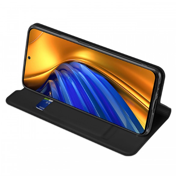 Dux Ducis Skin Pro Hölster Cover Flip Cover för Xiaomi Poco F4 5G svart