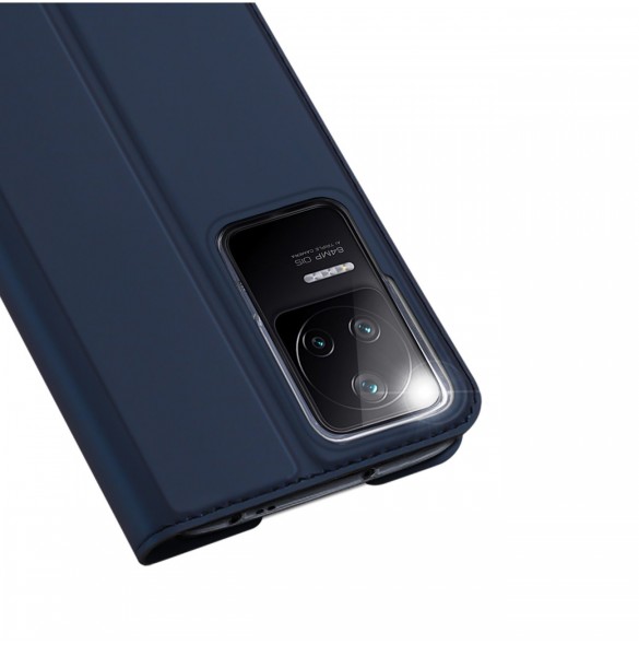 Dux Ducis Skin Pro Hölster Cover Flip Cover för Xiaomi Poco F4 5G blå