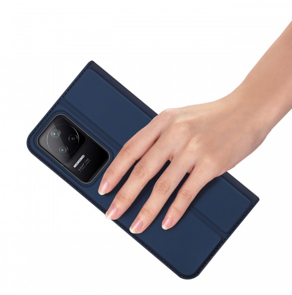Dux Ducis Skin Pro Hölster Cover Flip Cover för Xiaomi Poco F4 5G blå