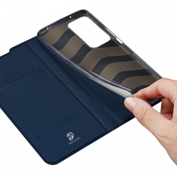 Dux Ducis Skin Pro Hölster Cover Flip Cover för Xiaomi Poco F4 5G blå