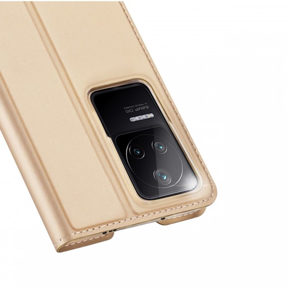 Dux Ducis Skin Pro Hölster Cover Flip Cover för Xiaomi Poco F4 5G guld