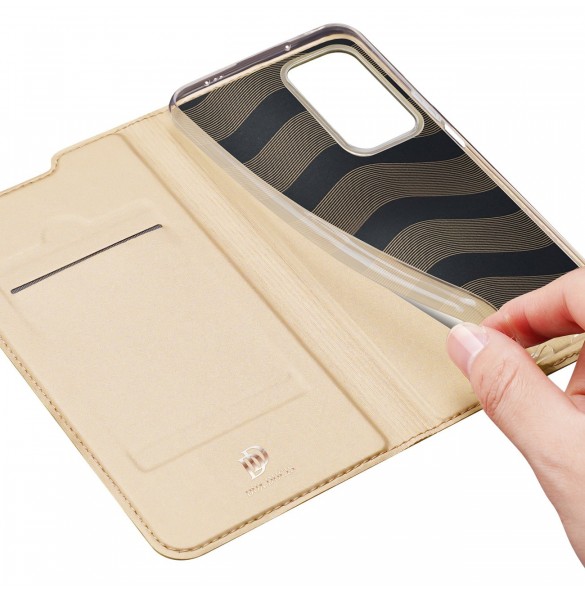 Dux Ducis Skin Pro Hölster Cover Flip Cover för Xiaomi Poco F4 5G guld