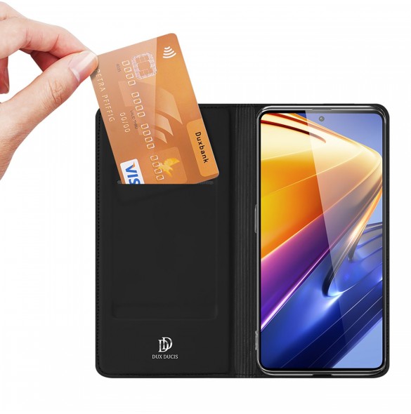 Dux Ducis Skin Pro Hölster Cover Flip Cover för Xiaomi Poco F4 GT svart