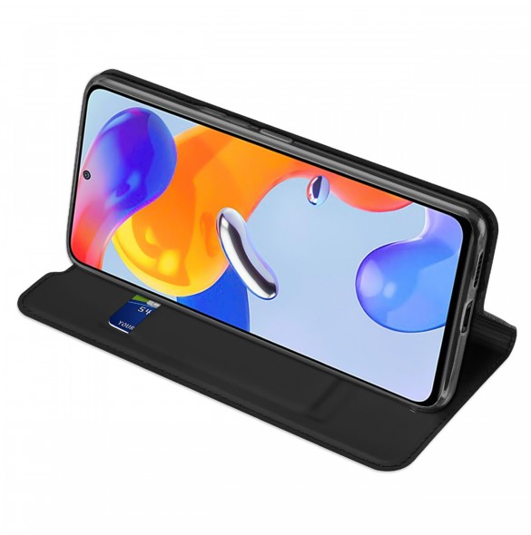 Dux Ducis Skin Pro hölsterskydd Flip Cover för Xiaomi Redmi Note 11 Pro 5G / 11 Pro svart