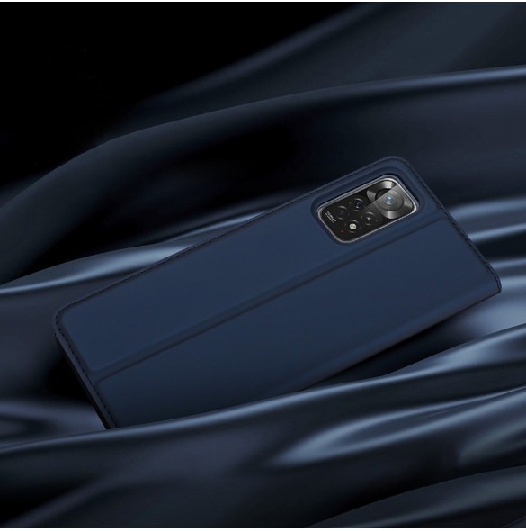 Dux Ducis Skin Pro hölsterskydd Flip Cover för Xiaomi Redmi Note 11 Pro 5G / 11 Pro blå