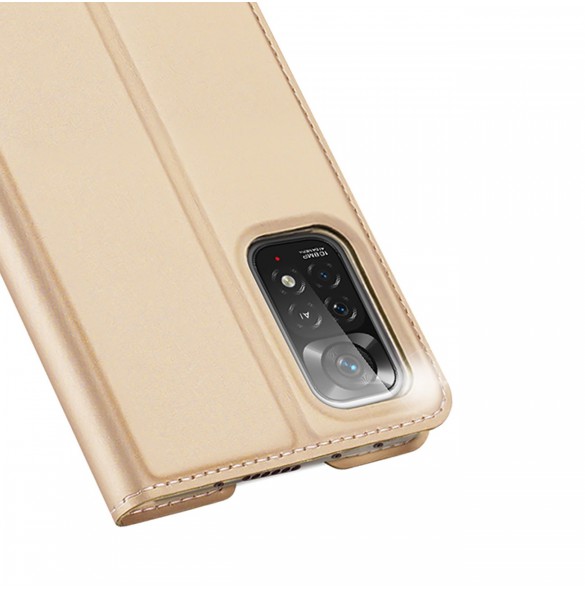 Dux Ducis Skin Pro hölsterskydd Flip Cover för Xiaomi Redmi Note 11 Pro 5G / 11 Pro guld