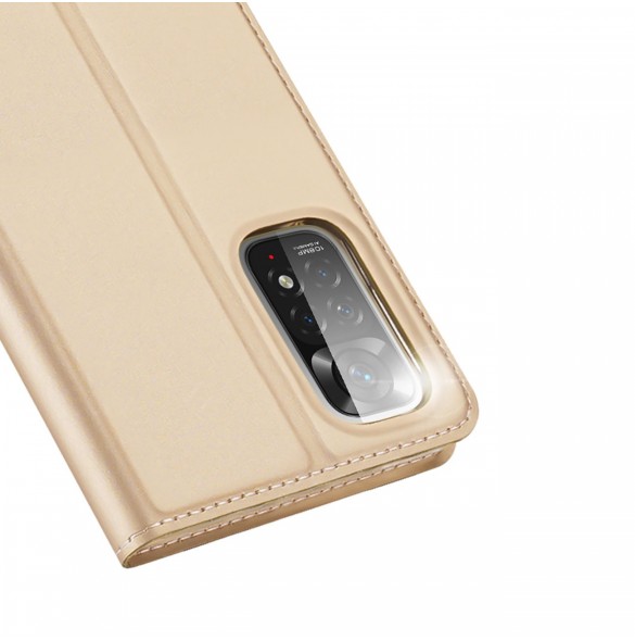 Dux Ducis Skin Pro hölsterskydd Flip Cover för Xiaomi Redmi Note 11S / Note 11 guld