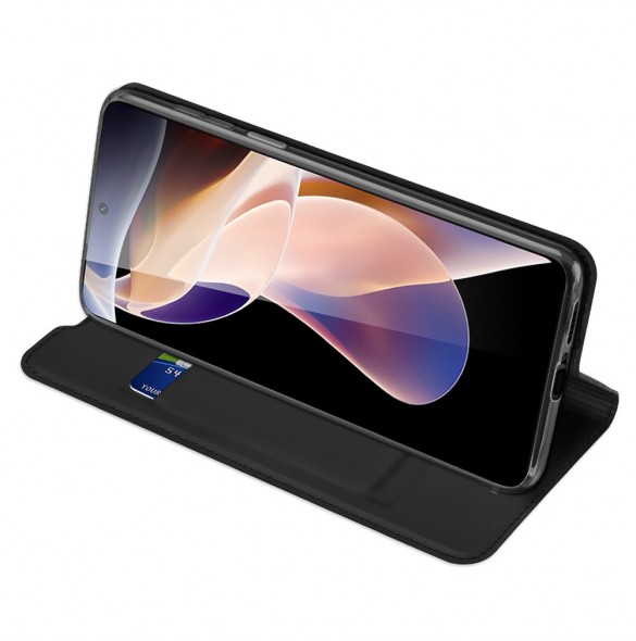 Dux Ducis Skin Pro hölsteröverdrag Flip Poco M4 Pro 5G svart