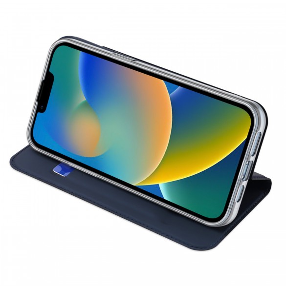 Dux Ducis Skin Pro Hölster Flip Cover för iPhone 14 Plus blå