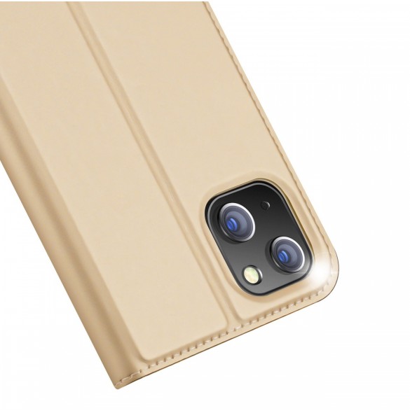 Dux Ducis Skin Pro Holster Flip Cover för iPhone 14 Plus guld