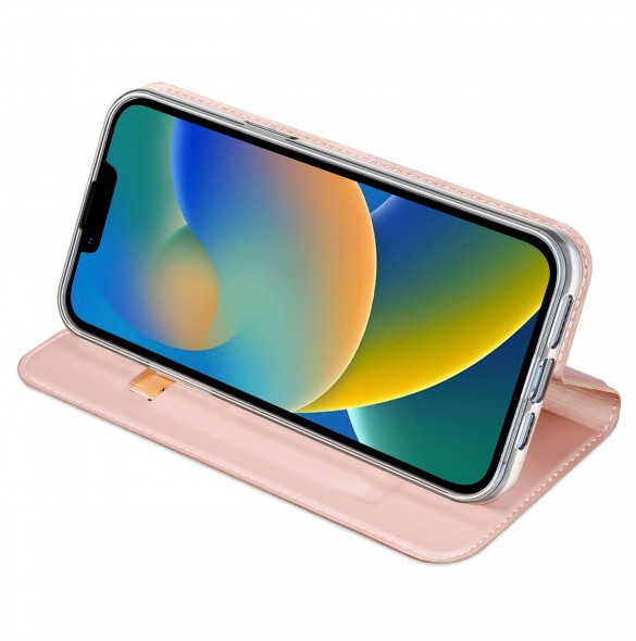 Dux Ducis Skin Pro Hölster Flip Cover för iPhone 14 Plus rosa