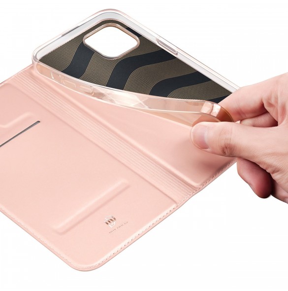 Dux Ducis Skin Pro Hölster Flip Cover för iPhone 14 Plus rosa
