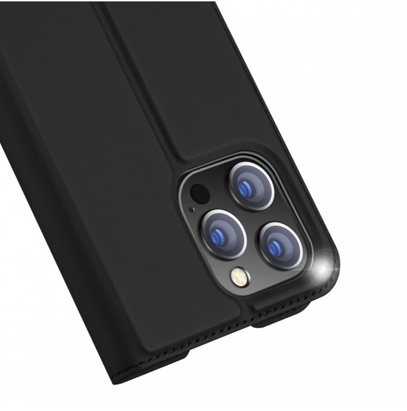 Dux Ducis Skin Pro Hölster Flip Cover för iPhone 14 Pro svart