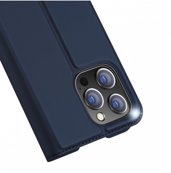 Dux Ducis Skin Pro Hölster Flip Cover för iPhone 14 Pro Max blå