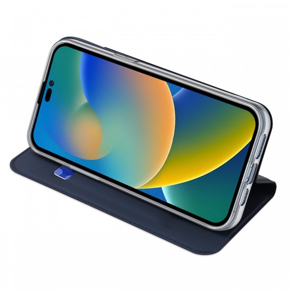 Dux Ducis Skin Pro Hölster Flip Cover för iPhone 14 Pro Max blå