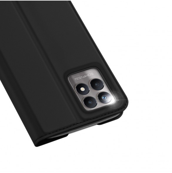Dux Ducis Skin Pro hölsterfodral med flik Realme 8i svart