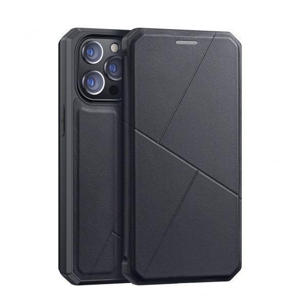 DUX DUCIS Skin X Bokhylla typ fodral för iPhone 13 Pro svart