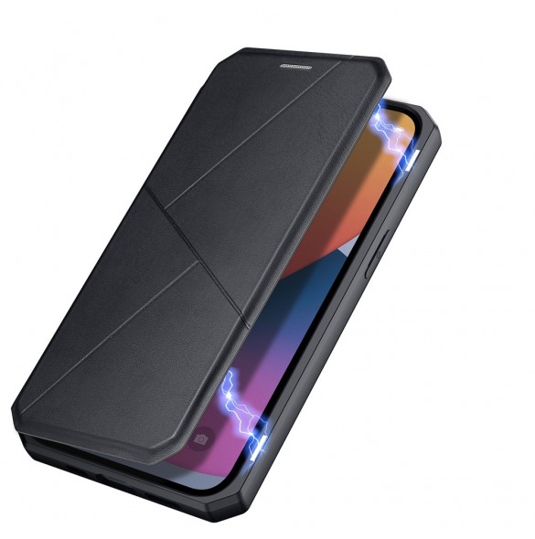 DUX DUCIS Skin X Bokhylla typ fodral för iPhone 13 Pro svart