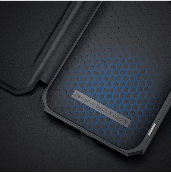 DUX DUCIS Skin X Bokhylla typ fodral för iPhone 13 Pro svart