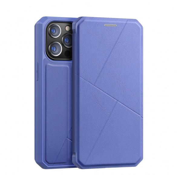 DUX DUCIS Skin X Bokhylla typ fodral för iPhone 13 Pro blå