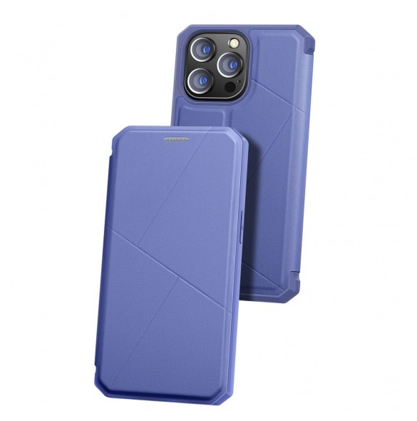 DUX DUCIS Skin X Bokhylla typ fodral för iPhone 13 Pro blå