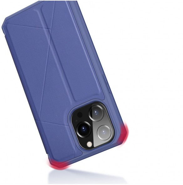 DUX DUCIS Skin X Bokhylla typ fodral för iPhone 13 Pro blå