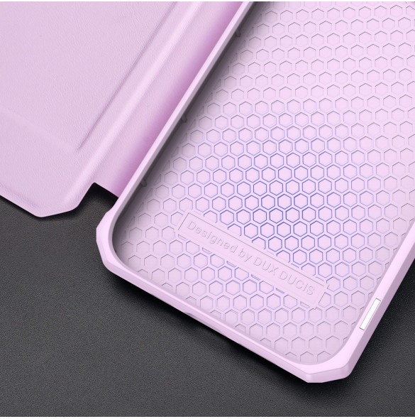DUX DUCIS Skin X Bokhylla typ fodral för iPhone 13 Pro rosa
