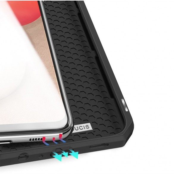DUX DUCIS Skin X Bokhylla typ fodral för Samsung Galaxy A02s EU svart