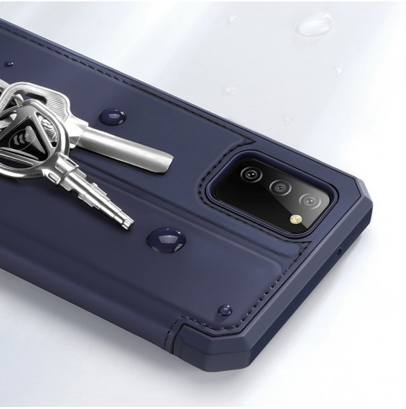 DUX DUCIS Skin X Bokhylla typ fodral för Samsung Galaxy A02s EU blå