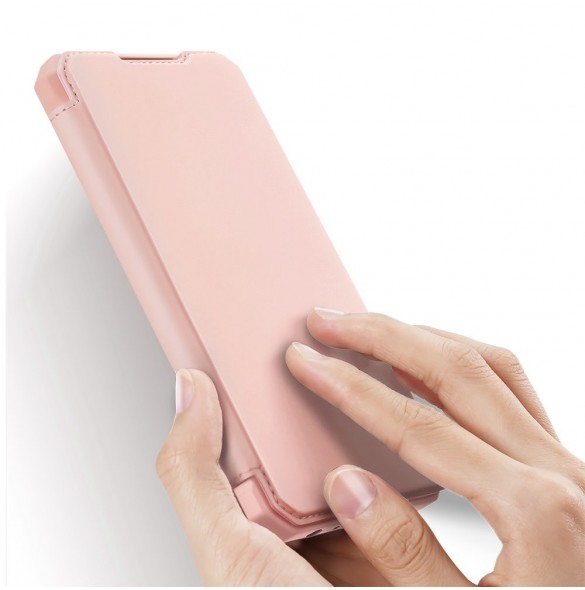DUX DUCIS Skin X Bokhylla typ fodral för Samsung Galaxy A02s EU rosa