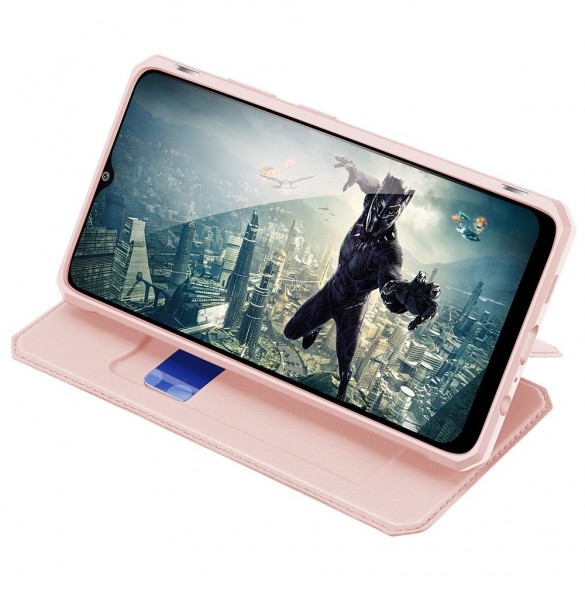 DUX DUCIS Skin X Bokhylla typ fodral för Samsung Galaxy A02s EU rosa