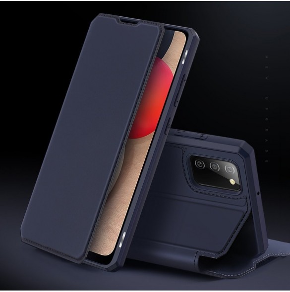 DUX DUCIS Skin X Bokhylla typ fodral för Samsung Galaxy A02s EU rosa