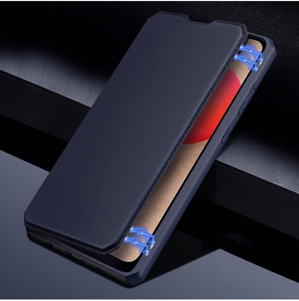 DUX DUCIS Skin X Bokhylla typ fodral för Samsung Galaxy A02s EU rosa