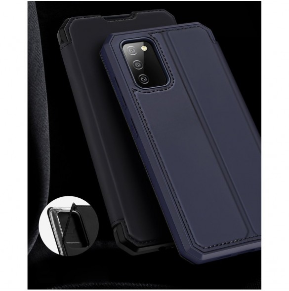 DUX DUCIS Skin X Bokhylla typ fodral för Samsung Galaxy A02s EU rosa
