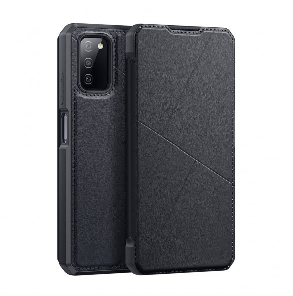 DUX DUCIS Skin X Bokhylla typ fodral för Samsung Galaxy A03s svart