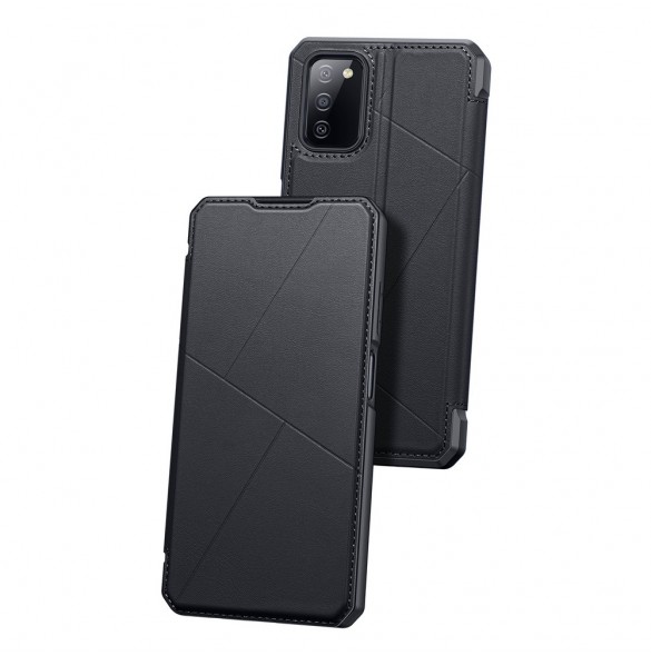 DUX DUCIS Skin X Bokhylla typ fodral för Samsung Galaxy A03s svart