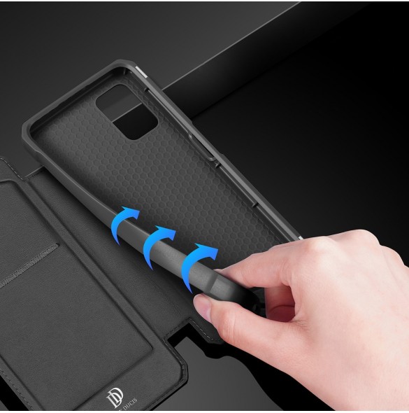 DUX DUCIS Skin X Bokhylla typ fodral för Samsung Galaxy A03s svart
