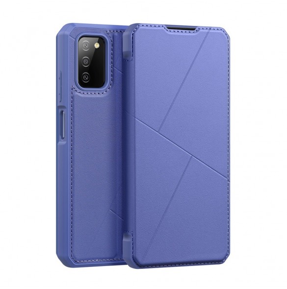 DUX DUCIS Skin X Bokhylla typ fodral för Samsung Galaxy A03s blå