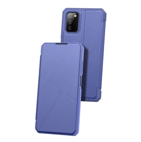 DUX DUCIS Skin X Bokhylla typ fodral för Samsung Galaxy A03s blå