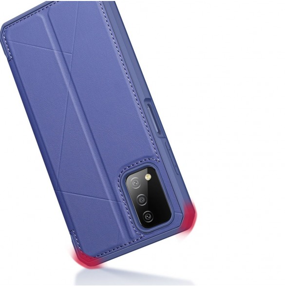 DUX DUCIS Skin X Bokhylla typ fodral för Samsung Galaxy A03s blå
