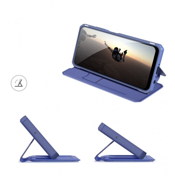 DUX DUCIS Skin X Bokhylla typ fodral för Samsung Galaxy A03s blå