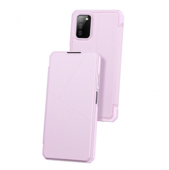 DUX DUCIS Skin X Bokhylla typ fodral för Samsung Galaxy A03s rosa
