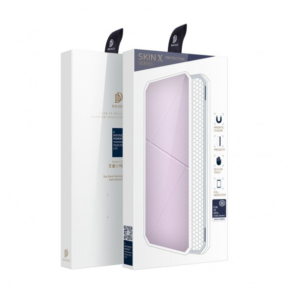 DUX DUCIS Skin X Bokhylla typ fodral för Samsung Galaxy A03s rosa