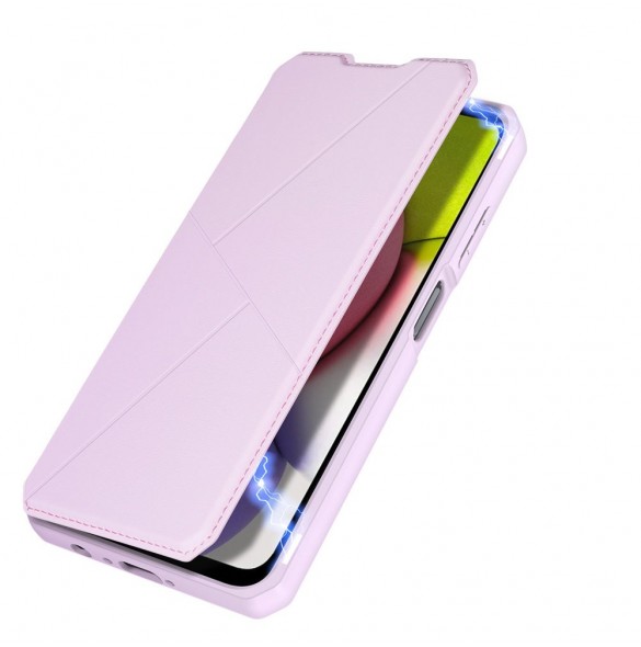 DUX DUCIS Skin X Bokhylla typ fodral för Samsung Galaxy A03s rosa