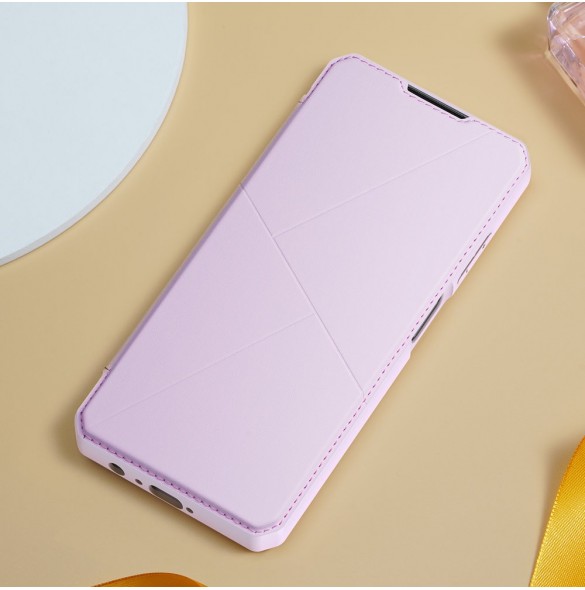 DUX DUCIS Skin X Bokhylla typ fodral för Samsung Galaxy A03s rosa