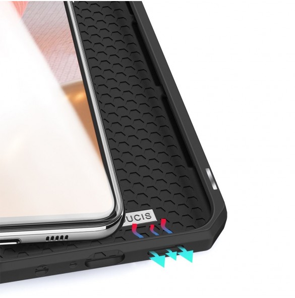 DUX DUCIS Skin X Bokhylla typ fodral för Samsung Galaxy A72 4G svart