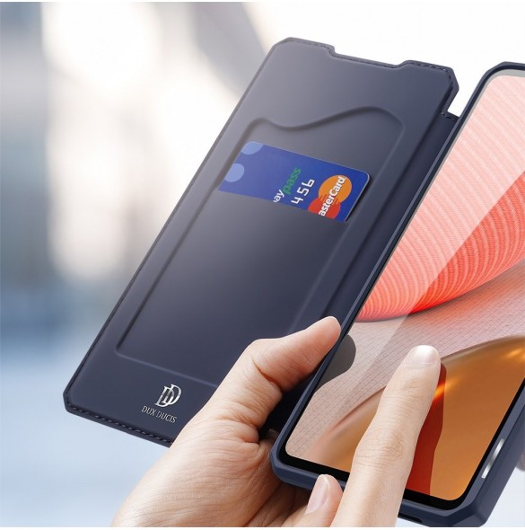 DUX DUCIS Skin X Bokhylla typ fodral för Samsung Galaxy A72 4G blå