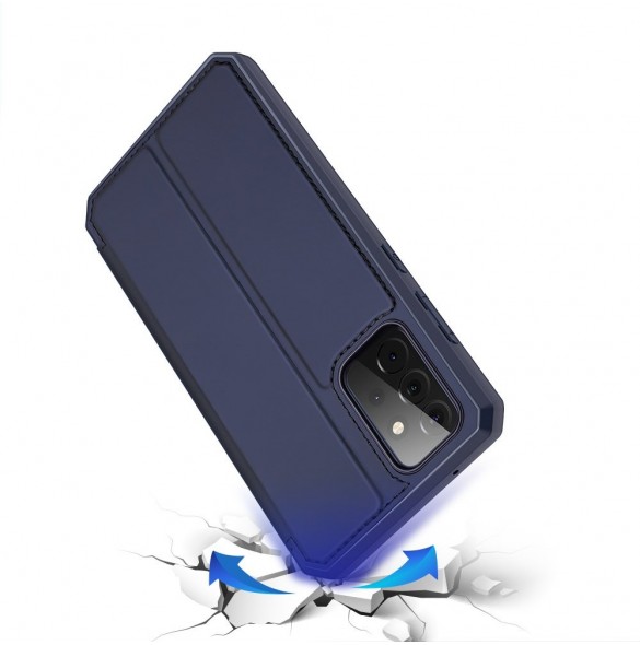 DUX DUCIS Skin X Bokhylla typ fodral för Samsung Galaxy A72 4G blå